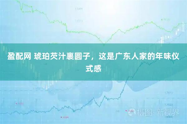 盈配网 琥珀芡汁裹圆子，这是广东人家的年味仪式感