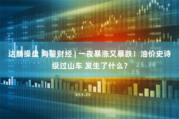 达麟操盘 海量财经 | 一夜暴涨又暴跌！油价史诗级过山车 发生了什么？