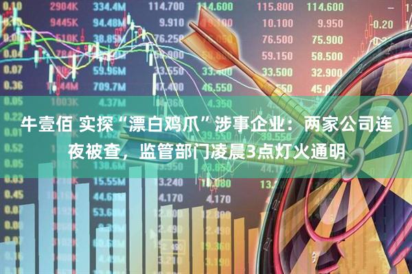 牛壹佰 实探“漂白鸡爪”涉事企业：两家公司连夜被查，监管部门凌晨3点灯火通明