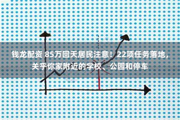 钱龙配资 85万回天居民注意！22项任务落地，关乎你家附近的学校、公园和停车