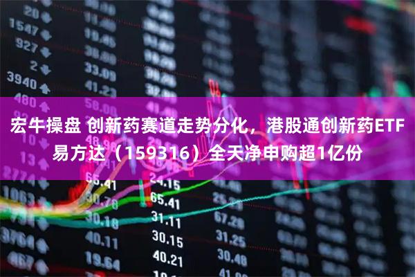 宏牛操盘 创新药赛道走势分化，港股通创新药ETF易方达（159316）全天净申购超1亿份