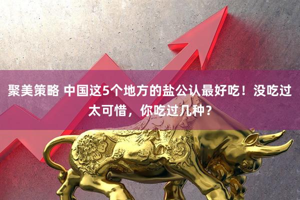 聚美策略 中国这5个地方的盐公认最好吃！没吃过太可惜，你吃过几种？