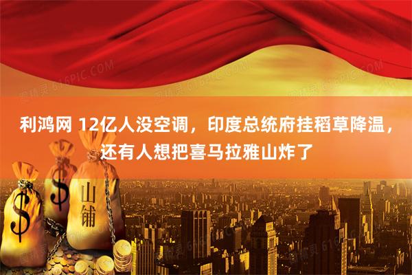 利鸿网 12亿人没空调，印度总统府挂稻草降温，还有人想把喜马拉雅山炸了