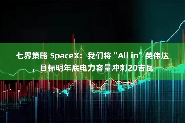 七界策略 SpaceX：我们将“All in”英伟达，目标明年底电力容量冲刺20吉瓦